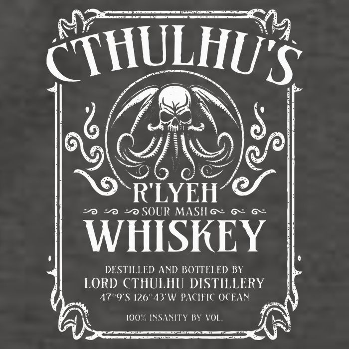 Cthulhu Whiskey Label Vector Backpack