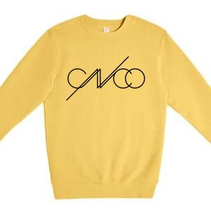 Cnco White Logo Cool Gift Premium Crewneck Sweatshirt