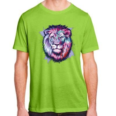 Colorful Wild Lion Adult ChromaSoft Performance T-Shirt