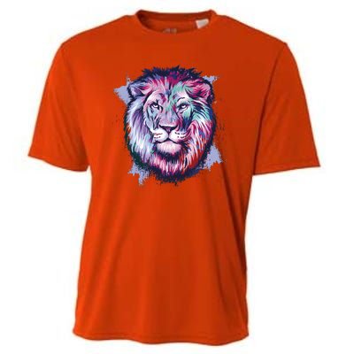 Colorful Wild Lion Cooling Performance Crew T-Shirt