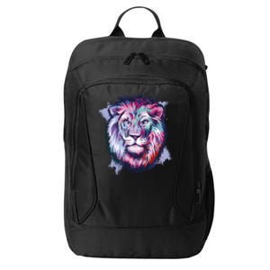 Colorful Wild Lion City Backpack