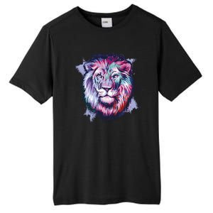 Colorful Wild Lion Tall Fusion ChromaSoft Performance T-Shirt