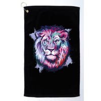 Colorful Wild Lion Golf Towel