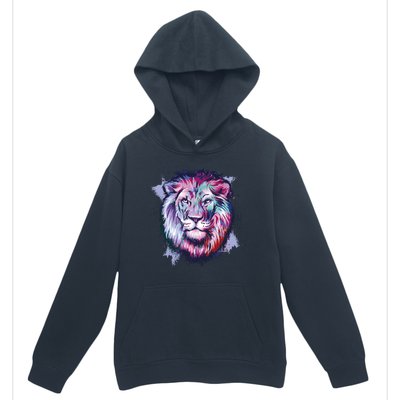 Colorful Wild Lion Urban Pullover Hoodie