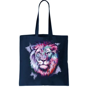 Colorful Wild Lion Tote Bag