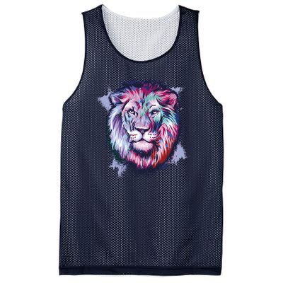 Colorful Wild Lion Mesh Reversible Basketball Jersey Tank