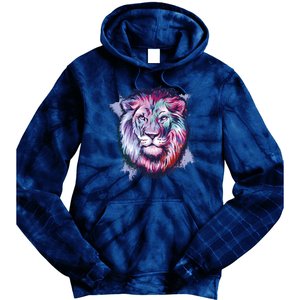 Colorful Wild Lion Tie Dye Hoodie