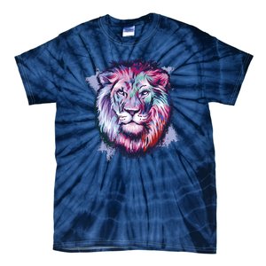 Colorful Wild Lion Tie-Dye T-Shirt