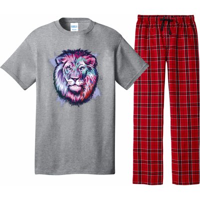 Colorful Wild Lion Pajama Set