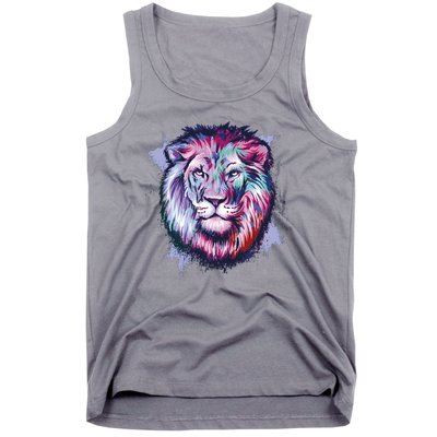 Colorful Wild Lion Tank Top