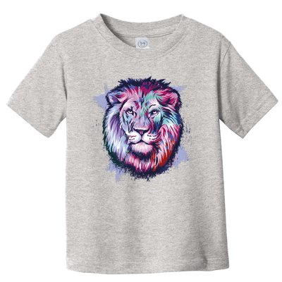 Colorful Wild Lion Toddler T-Shirt