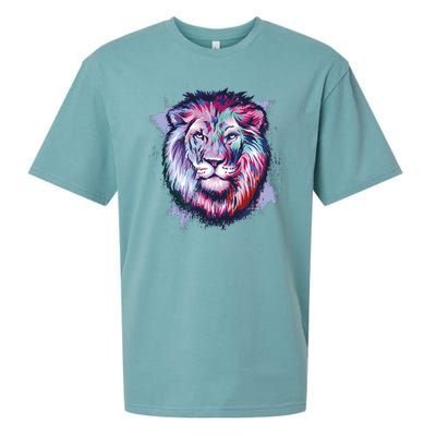 Colorful Wild Lion Sueded Cloud Jersey T-Shirt