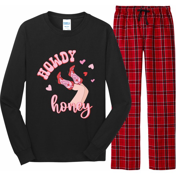 Charming Western Lovethemed Graphic Long Sleeve Pajama Set