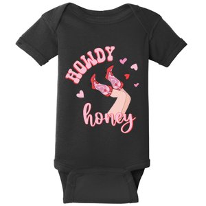 Charming Western Lovethemed Graphic Baby Bodysuit