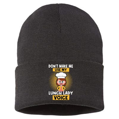 Cafeteria Worker Lunch Lady Voice Food Service Crew Sustainable Knit Beanie