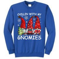 Chillin With My Gnomies Funny Christmas Gnome Gift Sweatshirt