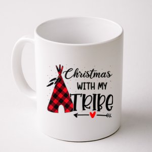 Christmas With My Tribe Red Plaid Family Matching Outfit Gift Coffee Mug