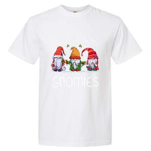 Chillin With My Gnomies Buffalo Red Plaid Christmas Gnome Great Gift Garment-Dyed Heavyweight T-Shirt