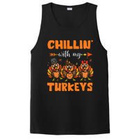 Chillin With My Turkeys Thanksgiving Family PosiCharge Competitor Tank