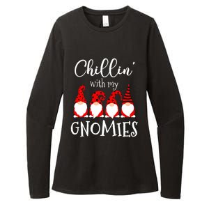 Chillin With My Gnomies Christmas Gnome Holiday Costume Gift Womens CVC Long Sleeve Shirt