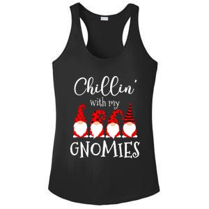 Chillin With My Gnomies Christmas Gnome Holiday Costume Gift Ladies PosiCharge Competitor Racerback Tank