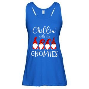 Chillin With My Gnomies Christmas Gnome Holiday Costume Gift Ladies Essential Flowy Tank