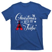 Christmas With My Tribe Red Plaid Family Matching Outfit Gift T-Shirt