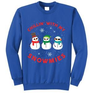 Chillin With My Snowmies Cute Snow Ugly Christmas Sweater Gift Sweatshirt