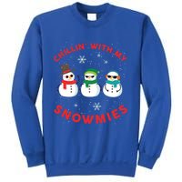 Chillin With My Snowmies Cute Snow Ugly Christmas Sweater Gift Sweatshirt