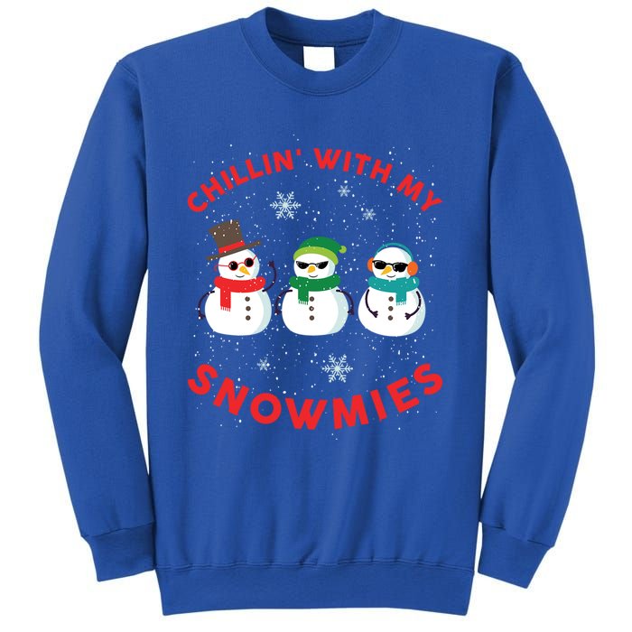 Chillin With My Snowmies Cute Snow Ugly Christmas Sweater Gift Sweatshirt