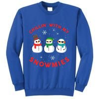 Chillin With My Snowmies Cute Snow Ugly Christmas Sweater Gift Tall Sweatshirt