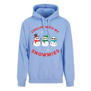 Chillin With My Snowmies Cute Snow Ugly Christmas Sweater Gift Unisex Surf Hoodie