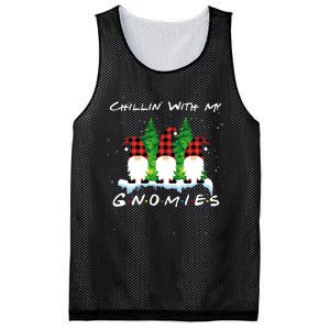 Chillin With My Gnomies Funny Gnome Friend Christmas Gift Mesh Reversible Basketball Jersey Tank