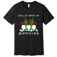 Chillin With My Gnomies Funny Gnome Friend Christmas Gift Premium T-Shirt