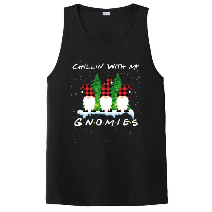 Chillin With My Gnomies Funny Gnome Friend Christmas Gift PosiCharge Competitor Tank