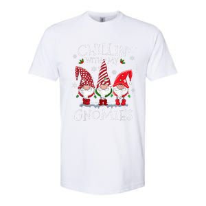 Chillin With My Gnomies Funny Hilarious Gnome Christmas Softstyle CVC T-Shirt