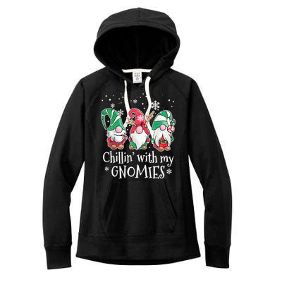 Chillin With My Gnomies Gift Women's Fleece Hoodie