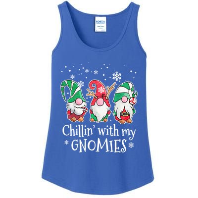 Chillin With My Gnomies Gift Ladies Essential Tank