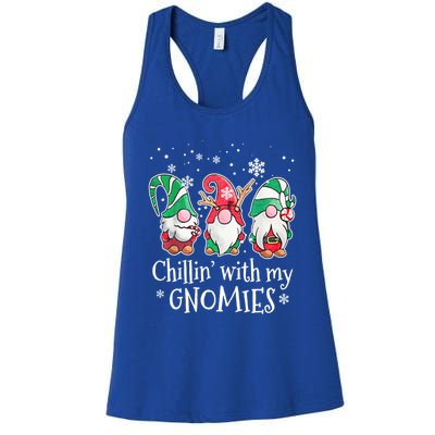 Chillin With My Gnomies Gift Women's Racerback Tank