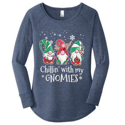 Chillin With My Gnomies Gift Women's Perfect Tri Tunic Long Sleeve Shirt