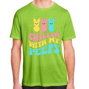 Chillin With My Peeps Cute Easter Adult ChromaSoft Performance T-Shirt