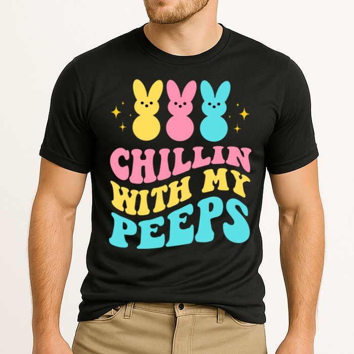 Chillin With My Peeps Cute Easter Cooling Performance Crew T-Shirt