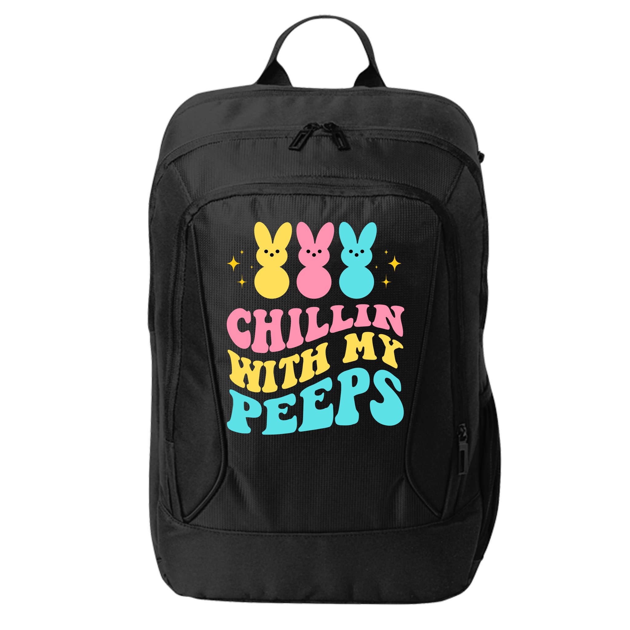 Chillin With My Peeps Cute Easter City Backpack