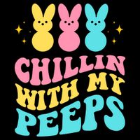 Chillin With My Peeps Cute Easter Backpack