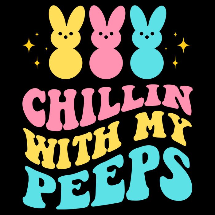 Chillin With My Peeps Cute Easter Backpack