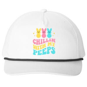 Chillin With My Peeps Cute Easter Snapback Five-Panel Rope Hat