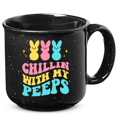 Chillin With My Peeps Cute Easter 15oz Campfire Ceramic Mug