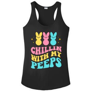 Chillin With My Peeps Cute Easter Ladies PosiCharge Competitor Racerback Tank