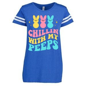 Chillin With My Peeps Cute Easter Enza Ladies Jersey Football T-Shirt