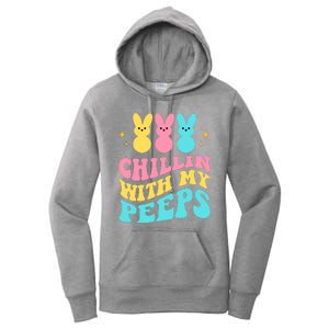 Chillin With My Peeps Cute Easter Women's Pullover Hoodie